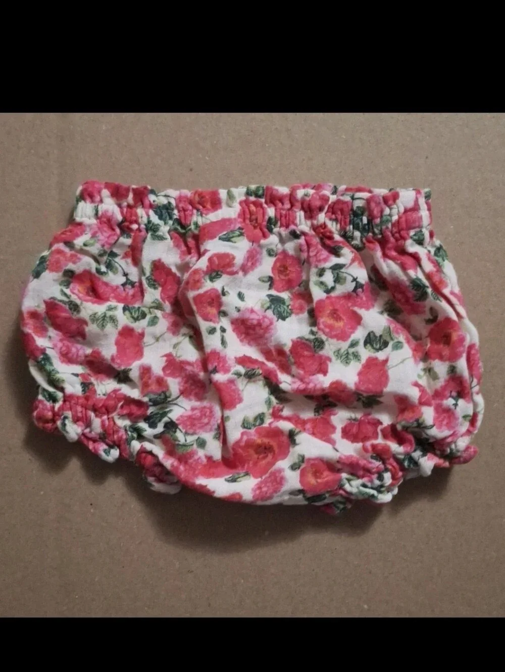 Old Navy Pink, Red and Green Floral Baby Two-Piece Set 12m-18m